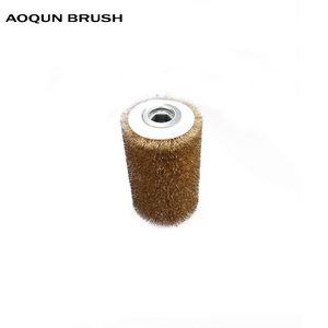 Industrial Nylon Round Polishing Cleaning Roller Brush Strip Cylindrical Rotary Spiral Wound Coil Brush